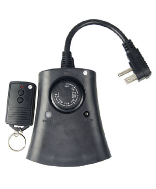ECOPlugs Outdoor Light Timer Remote Control, Christmas Light Timer
